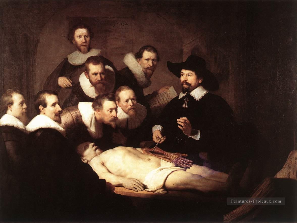 La conférence d’anatomie du Dr Nicolaes Tulp Rembrandt Peintures à l'huile